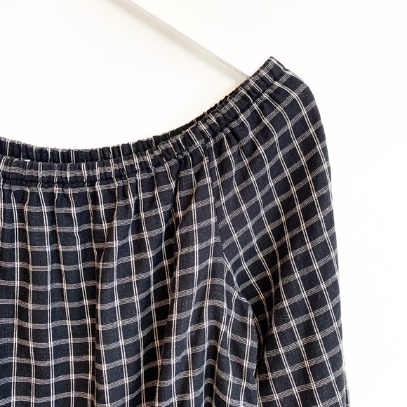 BOGO! Madewell Off Shoulder Plaid Top - Picture 4 of 8